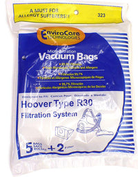 Hoover R30 Vacuum  Bags and 2 filters 40101002- Generic - 5 bags + 1 filter / pack