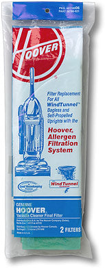 Hoover: H-38766021 Filter, Exhaust 1 Lyr W/O Pwerdrve Windtunnel 2 Pk