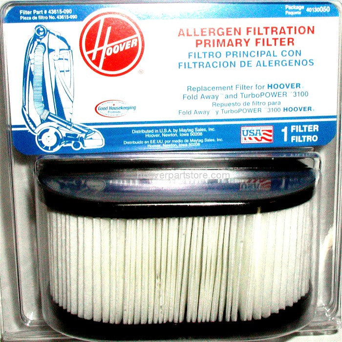 Hoover 40130050, 43615090 Foldaway HEPA Filter - Genuine