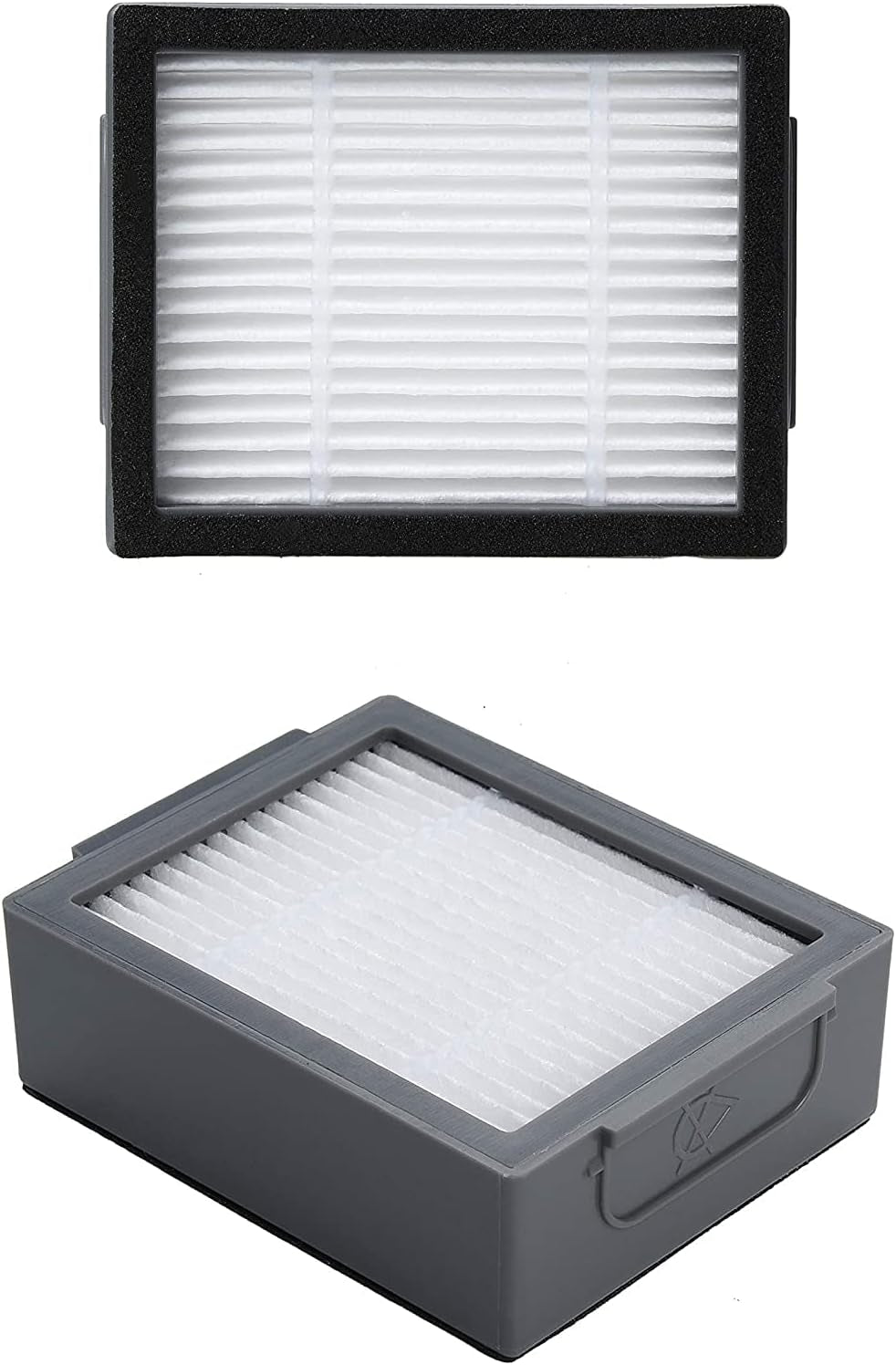 Aftermarket Compatible for iRobot Roomba i3 i3+ i4 i6 i6+ i7 i7+ i8 i8+/Plus E5 E6 E7 I,E &J Series Vacuum Cleaner,1 Set Multi-Surface Rubber 4 HEPA Filters & 4 Side Brushes