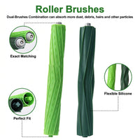 Replacement Parts Fit for iRobot Roomba s9 (9150) s9+ (9550) s Series Robot Vacuum (2 Rubber Brushes Pair, 4 Filters, 6 Side Brushes)