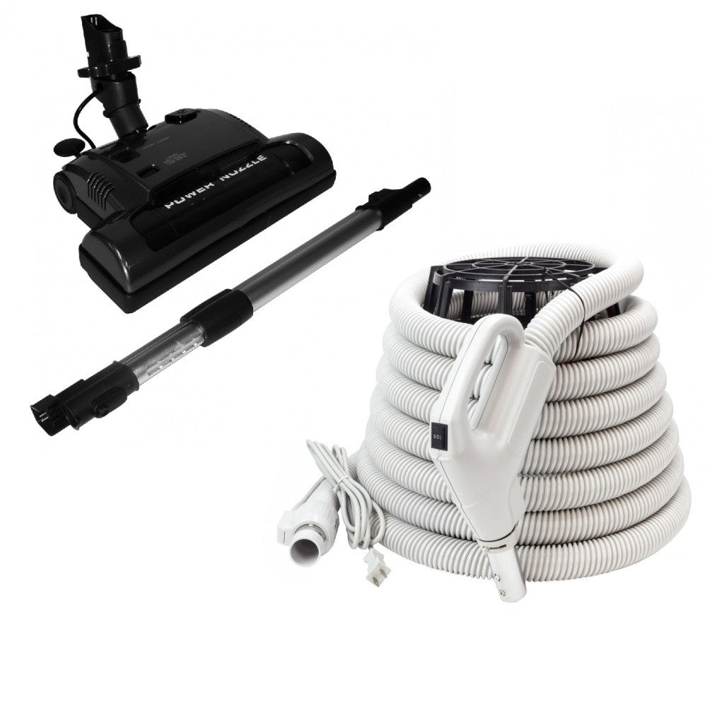 Johnny Vac PN33 electric power nozzle with telescopic wand for central vacuums