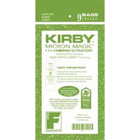 Kirby Style F Micron Magic HEPA Vacuum Cleaner Bags for 2009 Sentria Models. Replaces 197309 - Genuine - 6/pk