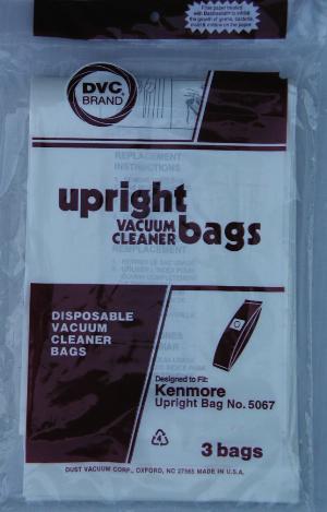 Kenmore Replacement: KER-1467  PAPER BAG, STYLE X SOFT & HARD BODY 5067