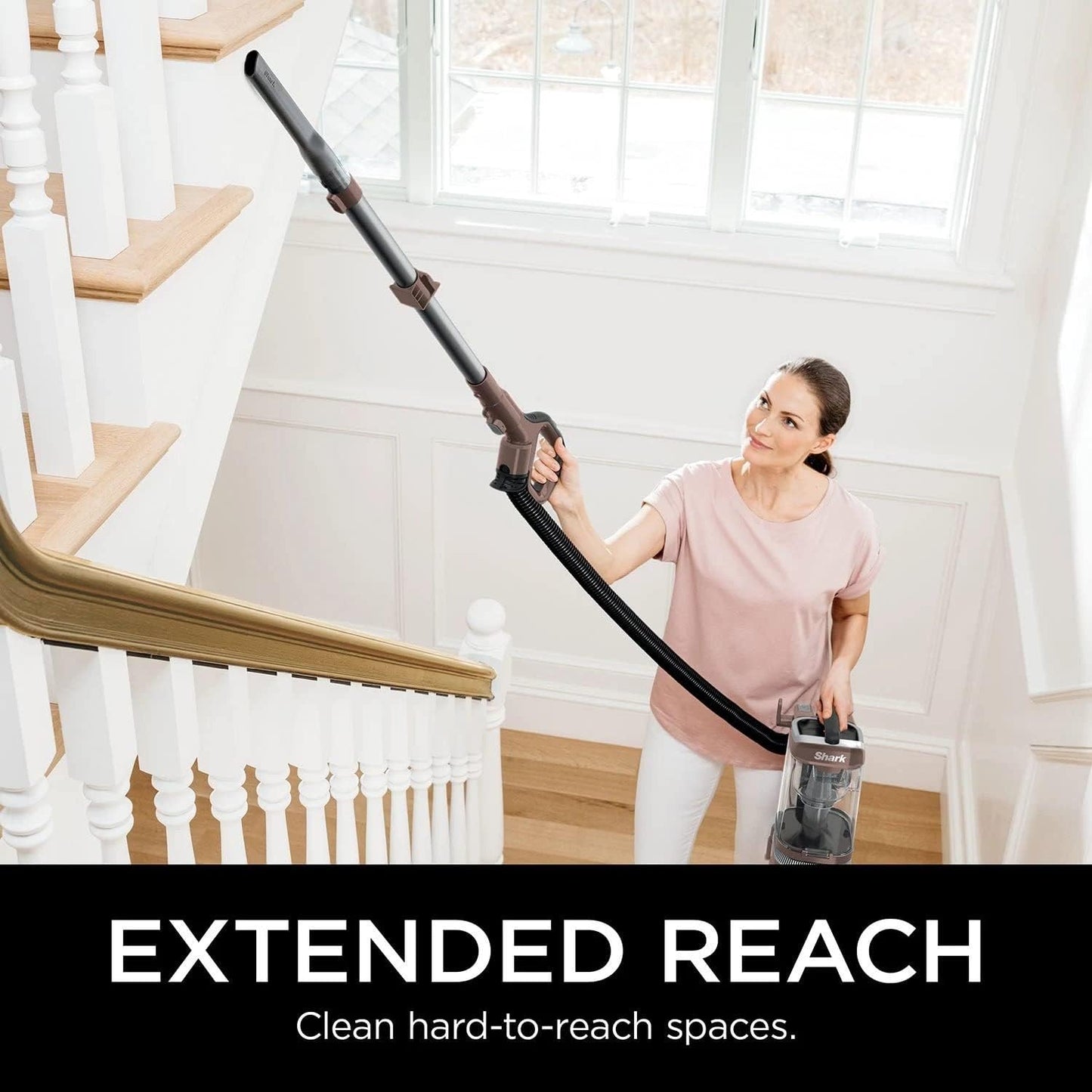 Shark Rotator Upright Vacuum Cleaner with Self-Cleaning Brushroll Powerful Pet Hair Pickup and HEPA Filter, Lift-Away w/DuoClean, Reconditioned #LA455ENA