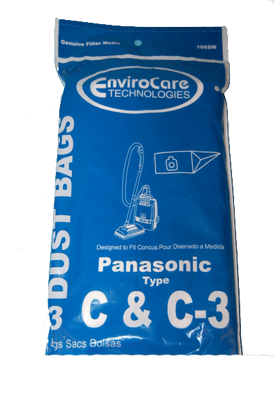 Panasonic Type c  C-3 vacuum cleaner bags MC-125P - Generic - 36 Bags