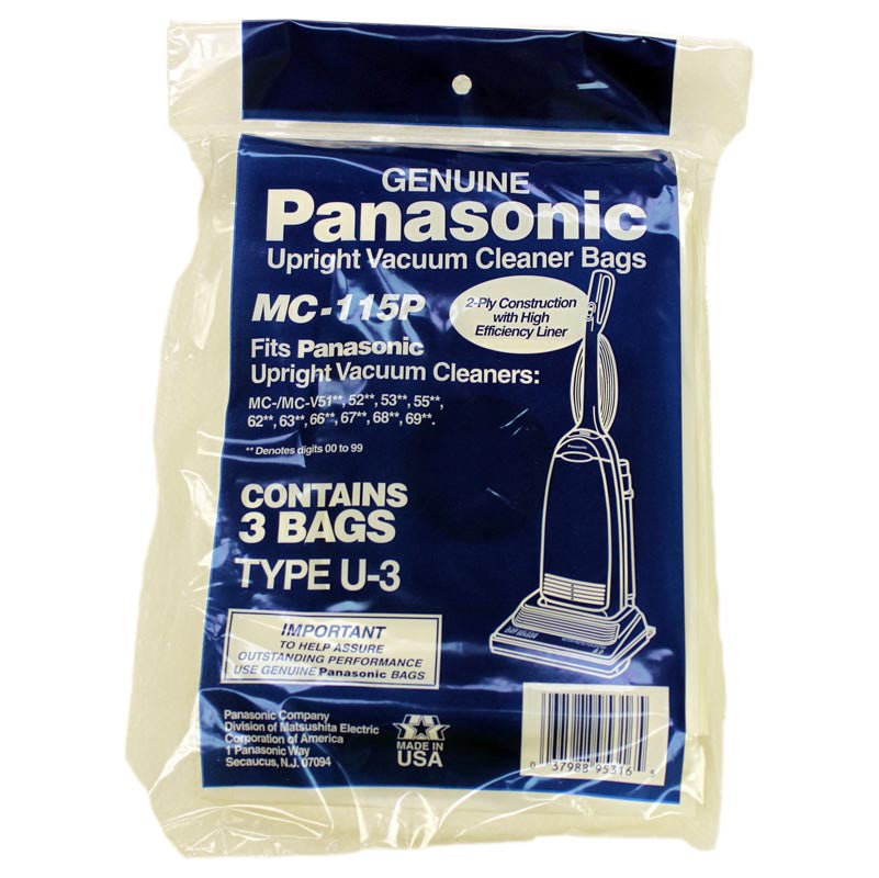 Belvedere Supreme 2-Ply Filtration Vacuum Bags - 3 Pack