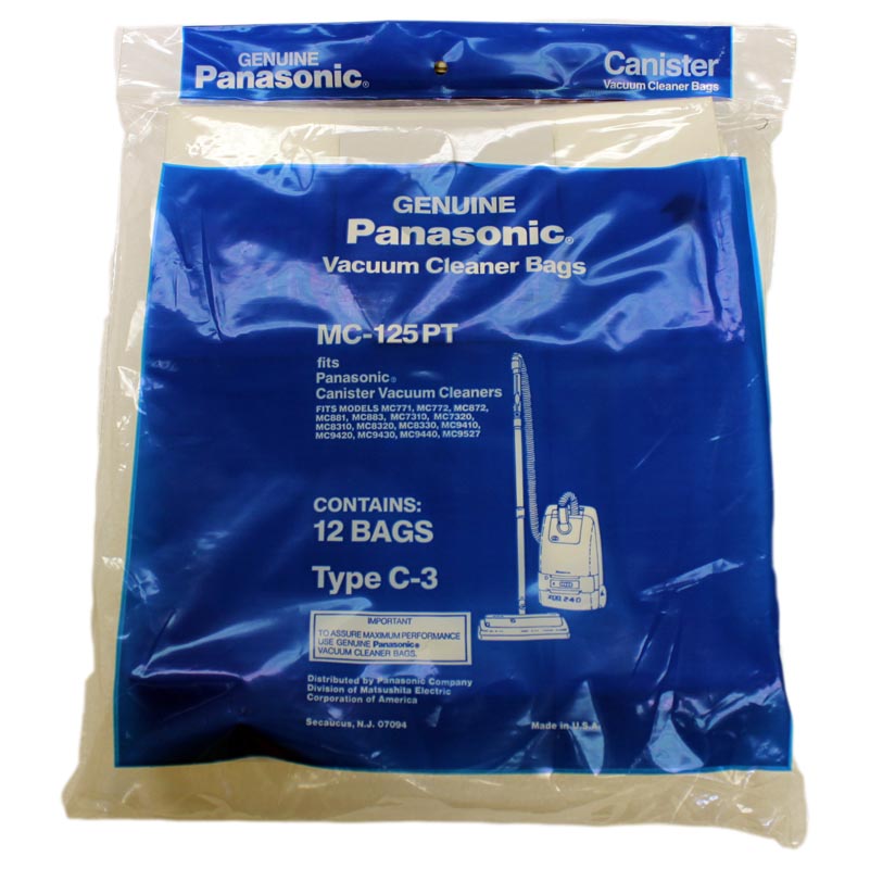 Panasonic Type C-3 vacuum cleaner bags MC-125PT - 12 pack