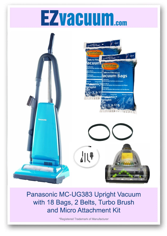 Panasonic MC-UG383 Upright Vacuum Combo Kit