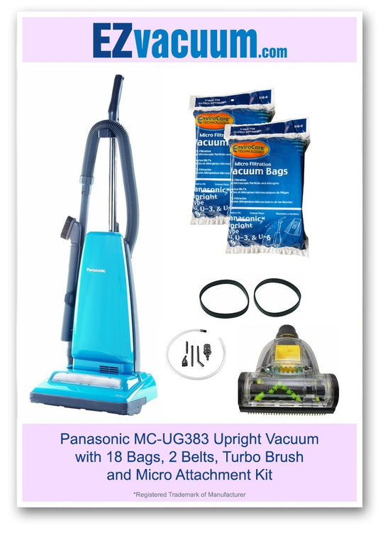 Panasonic MC-UG383 Upright Vacuum Combo Kit