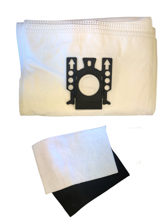 9 Replacement HEPA Miele S246 Naturell Dustbags & 2 Filters