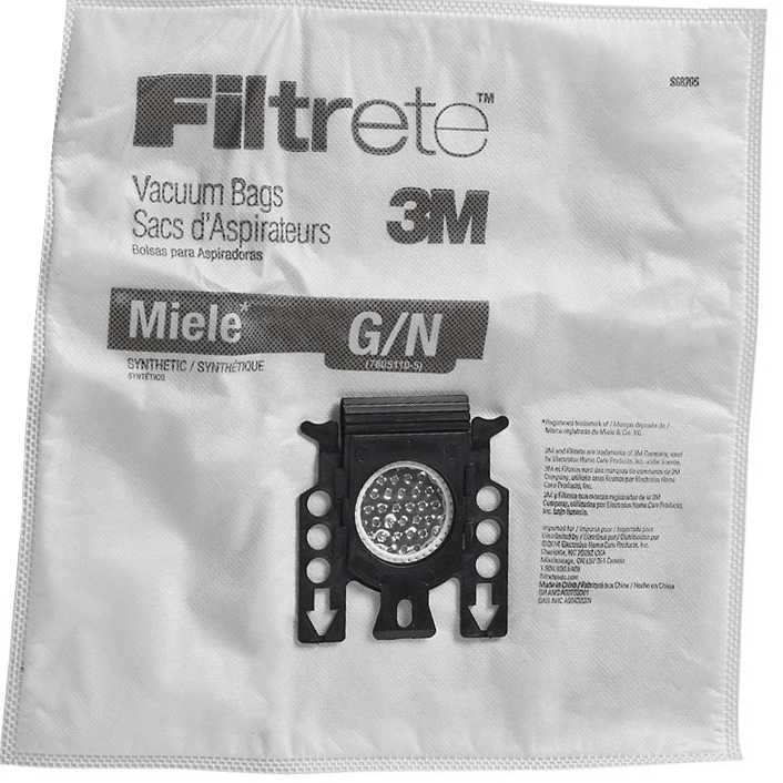 PAPER BAGS-MIELE,G&N,5PK,ALLERGEN,CANISTER  68705A