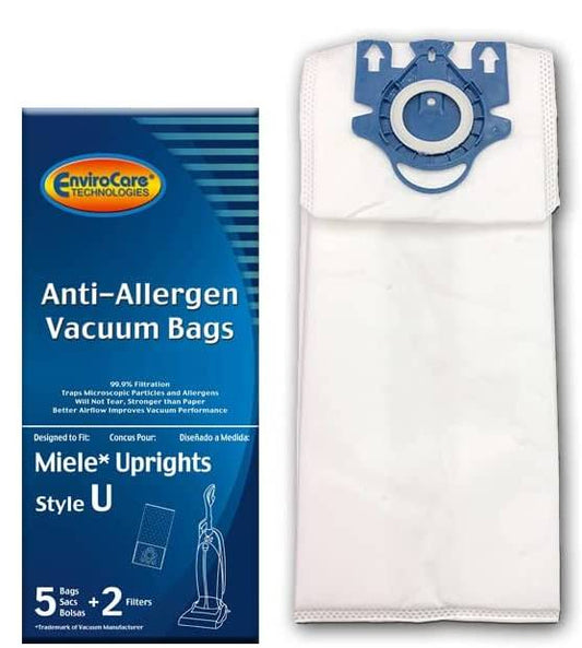 EnviroCare Replacement Anti-Allergen Vacuum Bags for Miele Upright Style U