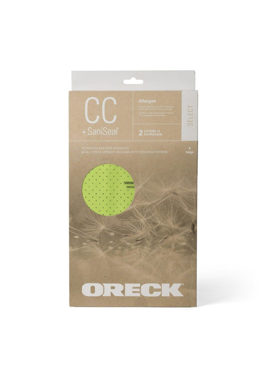 Oreck: O-AK1CC6A Paper Bag, CC Green Select Filtration 6Pk