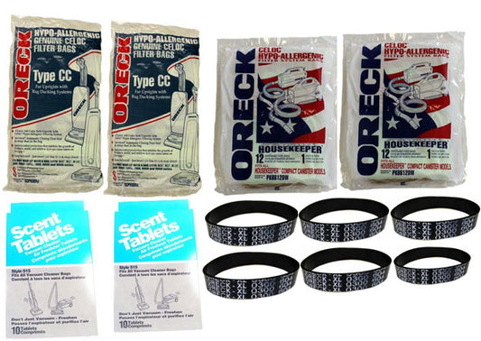 Oreck CC Vacuum Cleaning Kit - 1 Year Supply - Genuine
