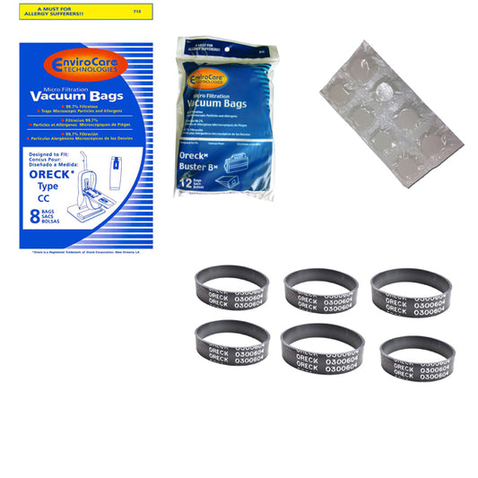 Oreck XL Type CC and Compact Canister Vacuum Cleaning Supply Kit - 6 Month Supply - Generic