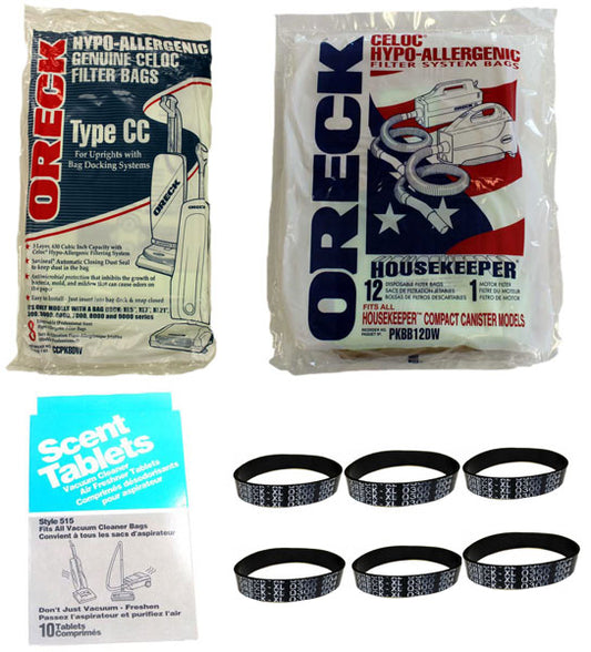 Oreck CC Vacuum Cleaning Kit - 6 Month Supply