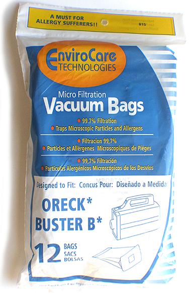 Oreck PKBB12DW Compact Canister Buster Bee Bag - Generic - 12 Bags