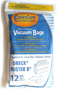 Oreck PKBB12DW Compact Canister Buster Bee Bag - Generic - 12 Bags