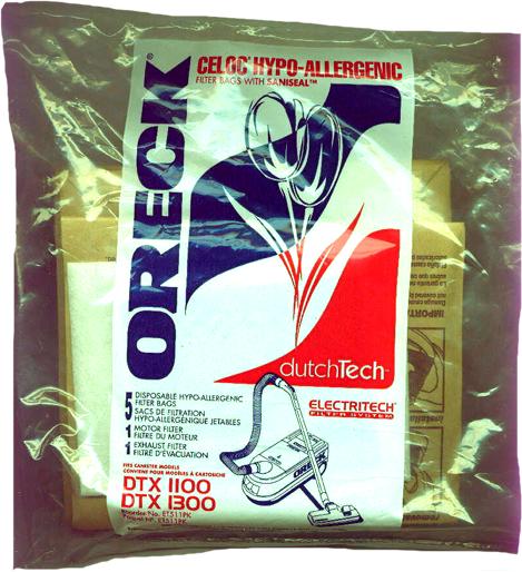 Oreck: O-ET511PK Paper Bag, Dutchtech Can. W/Pre & Post Filters 5Pk