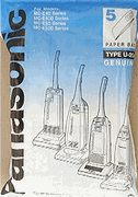 Panasonic U20E OR U2 Vacuum Bags #AMC-B1EP - 5/pk
