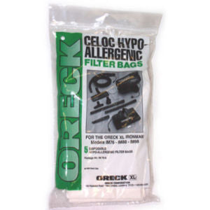 Oreck XL PKIM765 IronMan Celoc Hypo-Allergenic Vacuum Bags - 5 Pack - Genuine