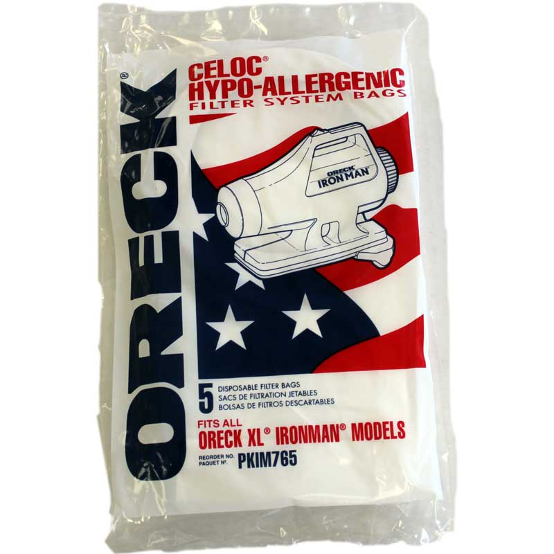 PAPER BAGS-ORECK,IRONMAN,5PK,COMPACT CANISTER  PKIM765