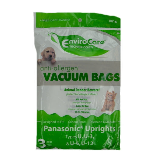 Bernina Replacement: Synthetic Cloth Bag, Allergen U/U3/U6 3 Pk
