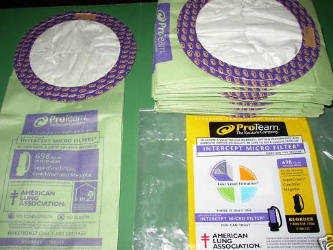 ProTeam® Super CoachVac 10 Qt. Backpack Vacuum Bags