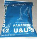 Panasonic Upright U U3 U6 Vacuum Bags 12 Pack