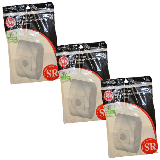 9 Hoover 401011SR Style SR Canister Vacuum Allergen Filtration Bags