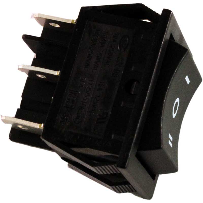 Genuine Rainbow Power Switch, R11195, Rocker Style 2 Speed, Main Power Switch, E2 Type 12/23 (Black, Silver, Gold Series), Hi Low Type
