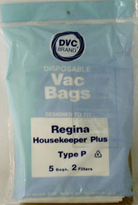 Regina Housekeeper Plus / Ultra 57068-04, DH06017 Type P Bags - 2 pack