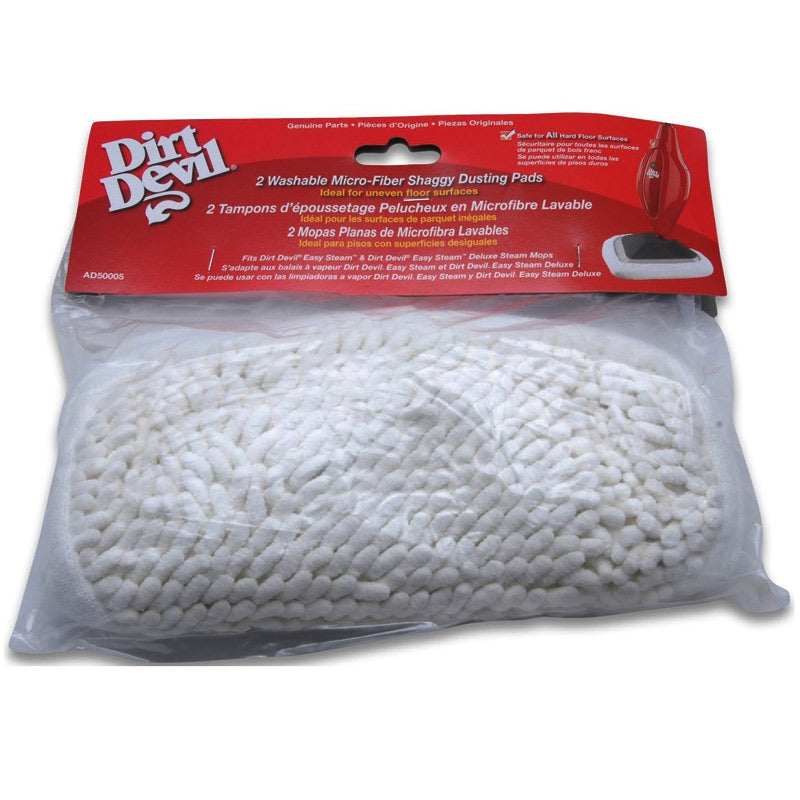 Royal: RO-AD50005 Pads, White Shaggy SteamMop 2Pk