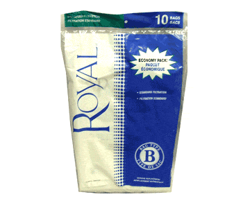 Royal Type B Vacuum Bags 2-066247-001 - Genuine - 10 pack