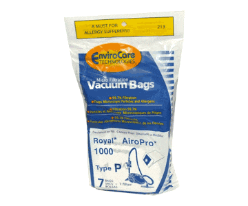 Royal 3-RY1100-001 Type P Vacuum Bags - Generic - 7 pack