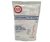 Dirt Devil Type E Vacuum Bags 3070147001 - Generic - 3 pack