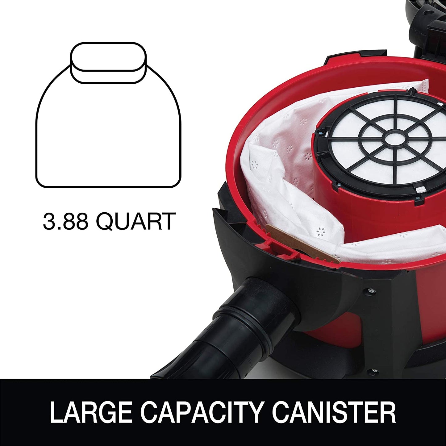 EXTEND Top-Hat Canister Vacuum SC3700A