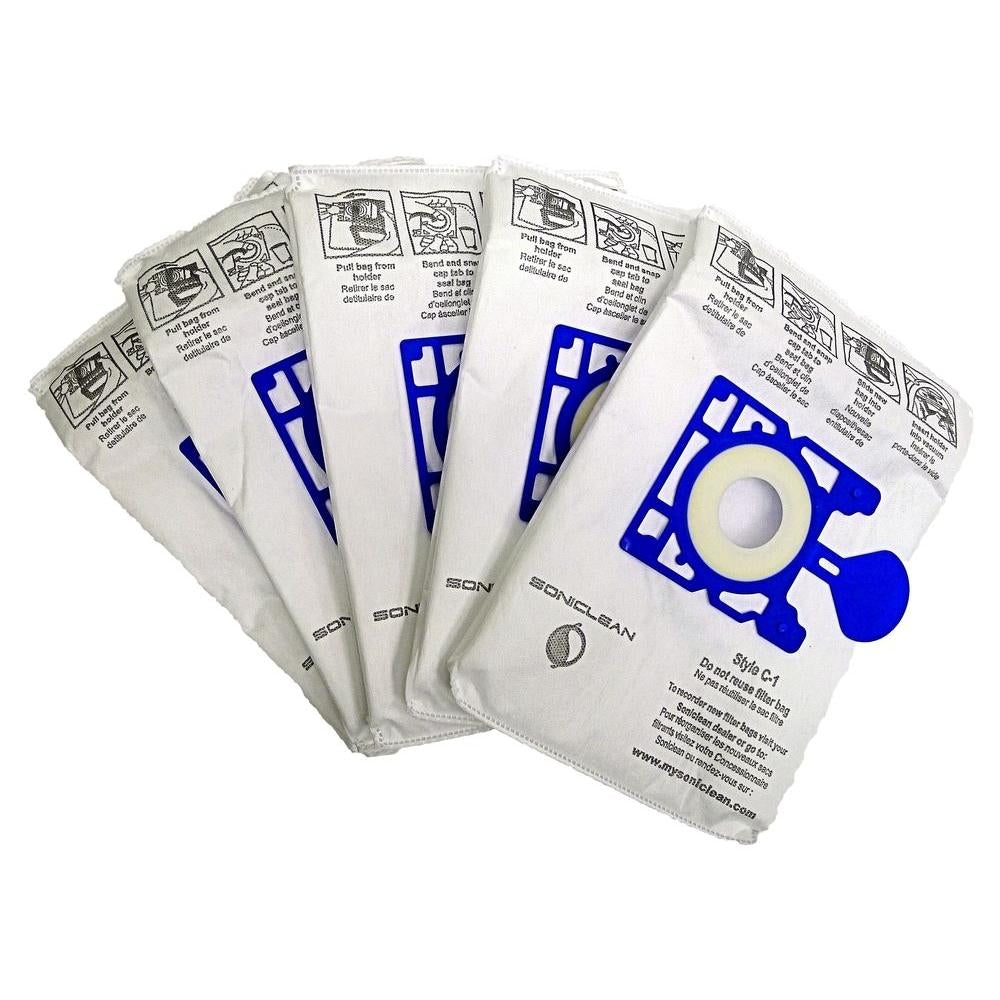 Scf Filters Soniclean Hi-Efficiency Style C-1 Canister Filter Bags - 5 Bags and 1 ...