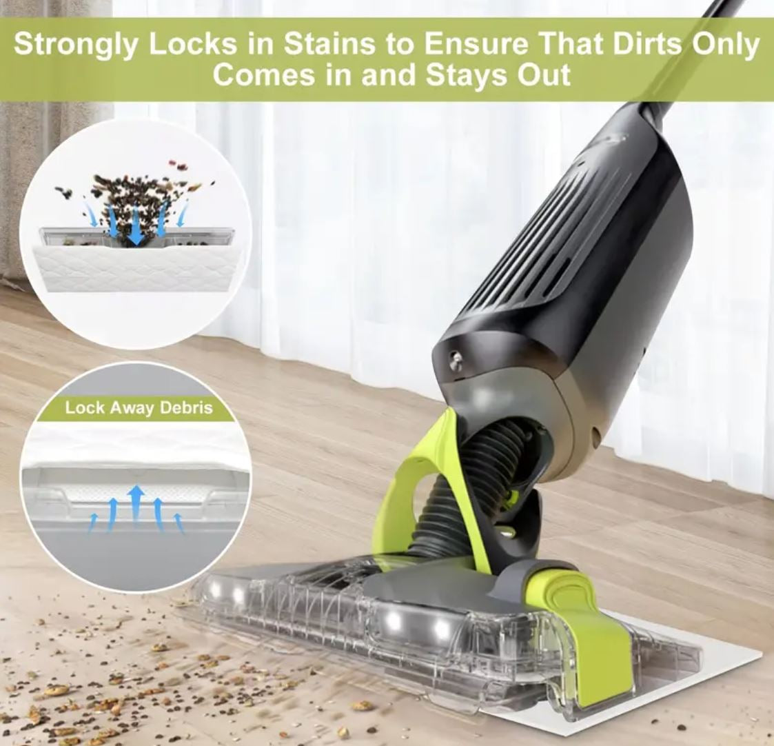 10 Pack Super Absorbent Disposable Mop Pads - Quick-Drying & Durable Refills for Shark Vacmop VM Series - Universal Fit for VM252, VM251, VM200 Models - Enhanced Cleaning Power for Hard Floors