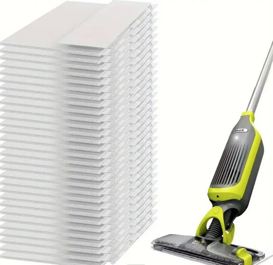 Shark VMP30 VACMOP Disposable Hard Floor Vacuum and Mop Pad Refills White, 10 Count