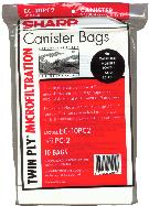 Sharp PC-2 Canister Vacuum Cleaner Bags - 10 pack
