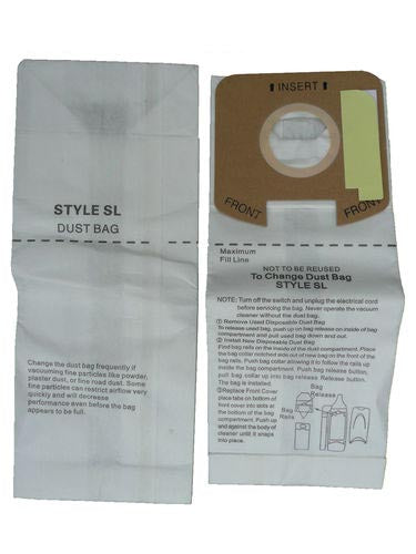 Eureka SL UPRIGHT Micro Filtration Vacuum Bags - Generic - 3 pack