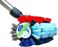 SPOTTY,CARPET & HARD FLOOR BRUSH,W/TELESCOPIC POLE CLEANS CARPET,TILE & GROUT LINES