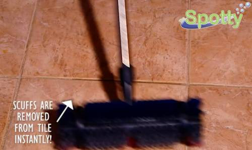 Grout Scrubber Brush with Long Handle, Also Cleans Carpet & removes Dirt and Stains