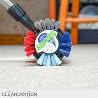 Grout Scrubber Brush with Long Handle, Also Cleans Carpet & removes Dirt and Stains