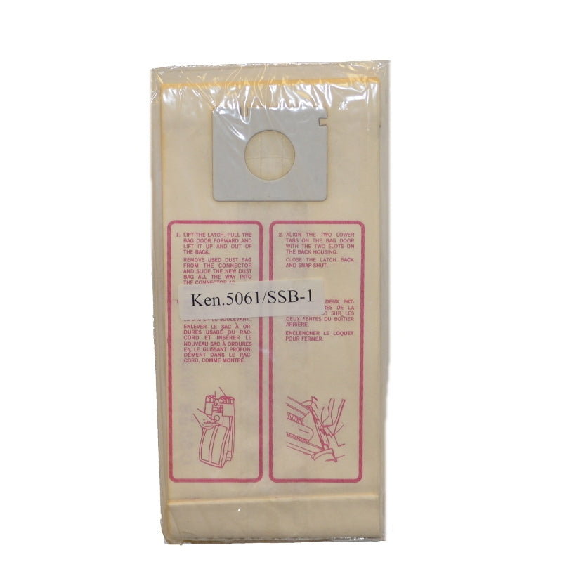 Singer SSB-1 / Kenmore 5061 Vacuum Cleaner Paper Bags - 3 Bags