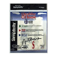Riccar Supra-Quik / Simplicity Sport Vacuum bags - Generic - 6 Pack