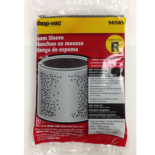 Shop Vac: SV-90585 Filter, Foam Sleeve ShopVac 600A 1Pk