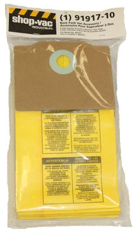 Shop Vac: SV-9191710 Paper Bag, Backpack BP20Ts/Dayton 4TR17 5 Pk